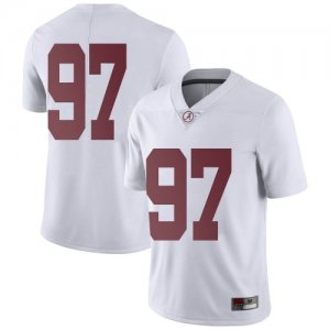 Men's Alabama Crimson Tide #97 LT Ikner White Limited NCAA College Football Jersey 2403DVZX2